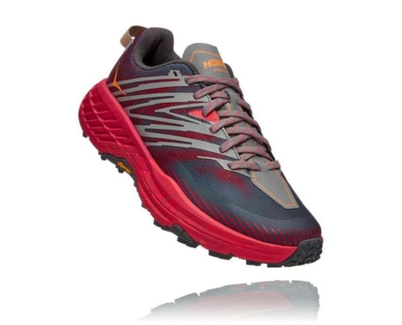 Hoka | Women's Speedgoat 4 for Women Castlerock / Paradise Pink