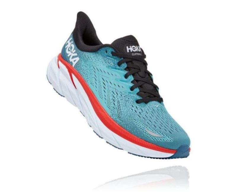 Hoka | Men's Clifton 8 Real Teal / Aquarelle