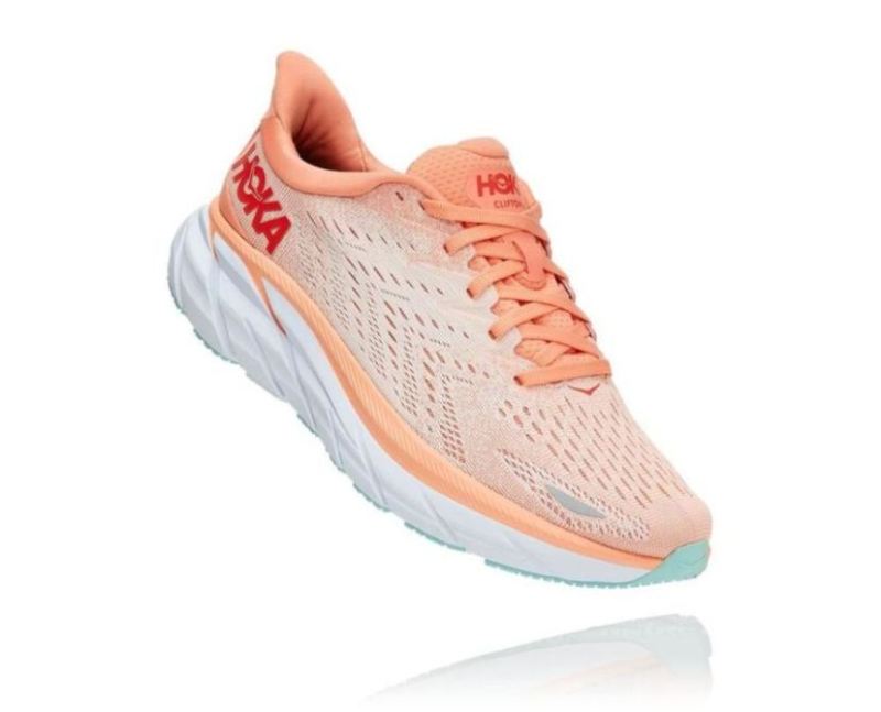 Hoka | Women's Clifton 8 for Women Cantaloupe / Silver Peony