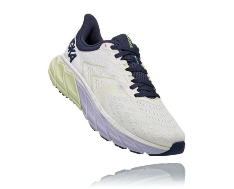 Hoka | Women's WoArahi 5 Supportive Running Shoe Blanc De Blanc / Outer Space