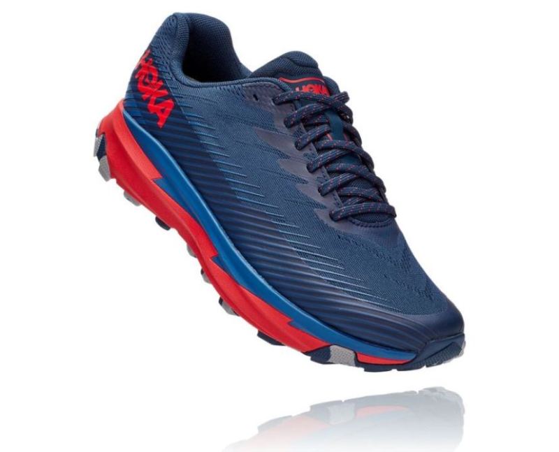 HOKA | MENS TORRENT 2 MOONLIT OCEAN / HIGH RISK RED