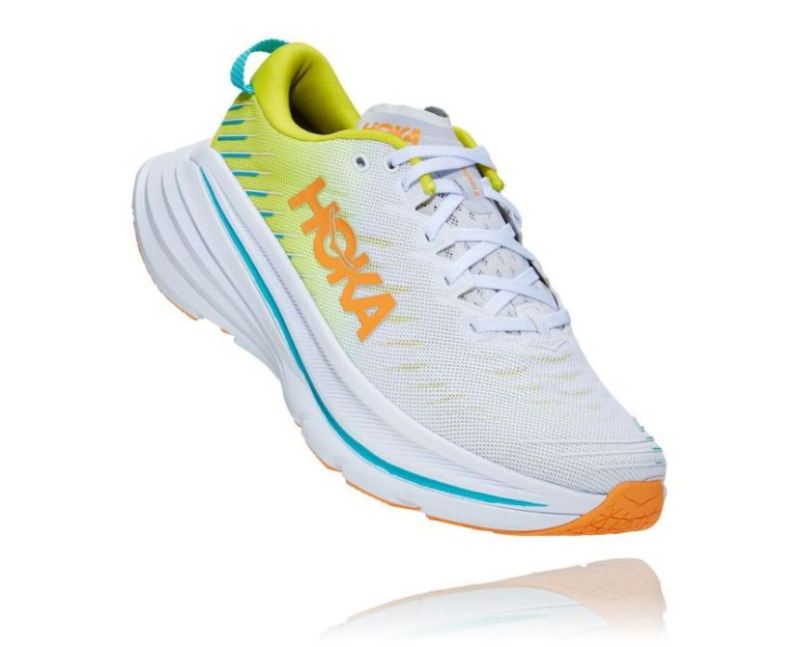 HOKA | MENS BONDI X WHITE / EVENING PRIMROSE