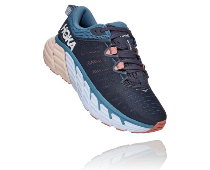 HOKA | WOMENS GAVIOTA 3 OMBRE BLUE / ROSETTE