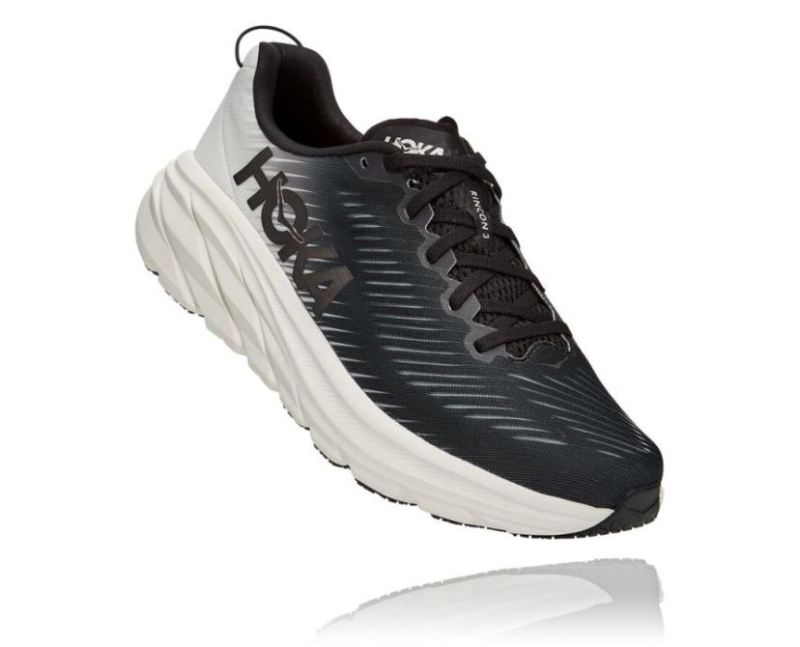 HOKA | MENS RINCON 3 BLACK / WHITE