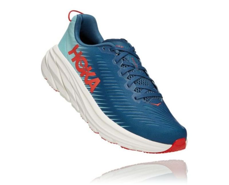 HOKA | MENS RINCON 3 REAL TEAL / EGGSHELL BLUE